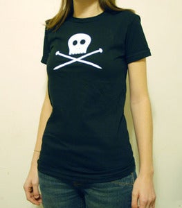 Image of Skully Knitting Needles T-Shirt