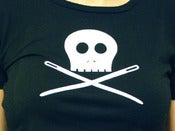 Image of Skully Sewing Needles T-Shirt