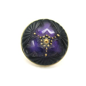Image of Lady Luck Vintage glass Cocktail Ring