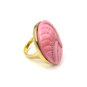 Image of Miss Muffet Milk Glass Cocktail Ring
