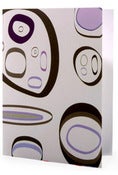 Image of 6 Pack Noteset in Purple Pebbles