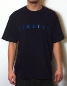 Image of Kiks Tyo Foil Logo Tee - Navy
