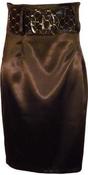 Image of SATIN KNEE LENGTH WAIST BELT ON HOOPS