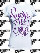 Image of fuck the cops (woman)