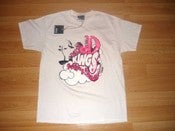 Image of Hood Kings Supplying Demand (White Tshirt Pink print)