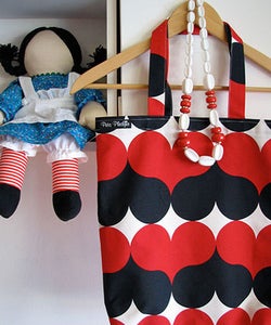Image of 'Sixties Hearts' Tote Bag 