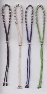 Image of Double Beaded Silver Bracelet