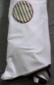 Image of Navy Stripe White Baby Wrap
