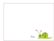 Image of silly snail note set