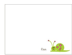 Image of silly snail note set
