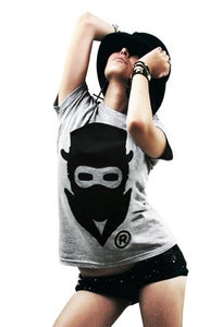 Image of Masked Logo (Heather grey) (Womens)