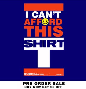 Image of I cant afford this t-shirt/ PRE ORDER SALE $3 OFF