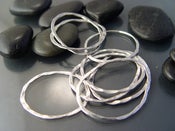 Image of large hammered hoopies