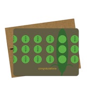 Image of Green Peas Congratulations Cards - single card