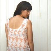 Image of Silk Jamdani top - Ivory/Sherbet
