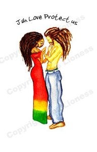 Image of "Jah Love" card $3.00