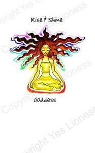 Image of "Goddess Chakra" card $3.00