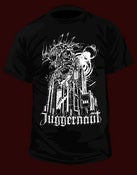 Image of "Cathedral" Juggernaut black on white T-Shirt