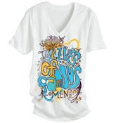 Image of American Apparel Splash V-Neck - White