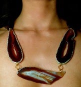 Image of Burgundy Agate and Chiffon