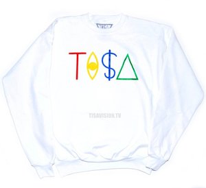 Image of TISA LOGO SWEATSHIRT WHITE