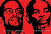 Image of Malcolm X & Omali Postcard