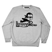 Image of Paperplates x Sherlack Stacks Crewneck Sweatshirt (Paperplates Grey)