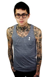 Image of Embroidered Tank Top (Heather grey) (Mens)
