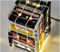 Image of SMALL CASSETTE TAPES LAMP