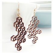 Image of Large Honeycomb Earrings