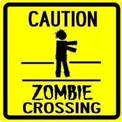 Image of Zombie Crossing Sign