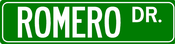 Image of Romero Drive Street Sign