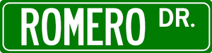 Image of Romero Drive Street Sign