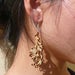 Image of Large Silver Blossom Earrings