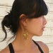 Image of Large Yellow Blossom Earrings