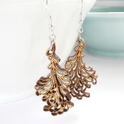 Image of Medium Silver Blossom Earrings