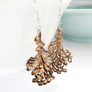 Image of Medium Silver Blossom Earrings