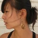 Image of Medium White Blossom Earrings