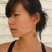Image of Medium White Blossom Earrings