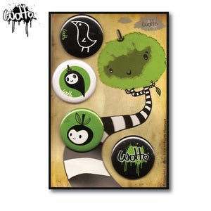 Image of Wotto Button 4pk Series 2