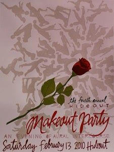 Image of 4th Annual Hideout Makeout Party Poster
