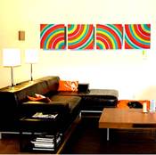 Image of 4 Archs Rainbow Wall Sculpture
