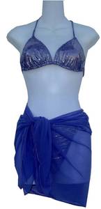 Image of Bikini/Bottom w/ Short Sarong Set
