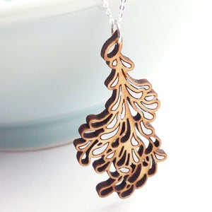 Image of Medium Silver Blossom Pendant with Chain