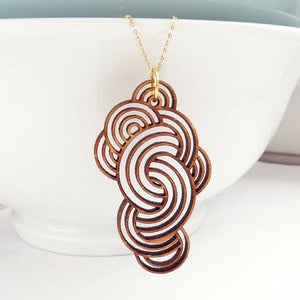 Image of Large Cloud Pendant with Chain