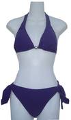 Image of Bikini Top and Bottom-Solid Purple