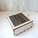 Image of Square Herringbone Wood Box
