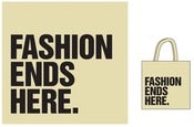 Image of SIGNED Fashion Ends Here Calico Bag