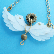 Image of "Beat of Angel Wings" Necklace
