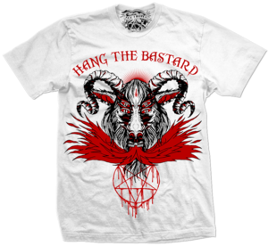 Image of HANG THE BASTARD "goat" t shirt